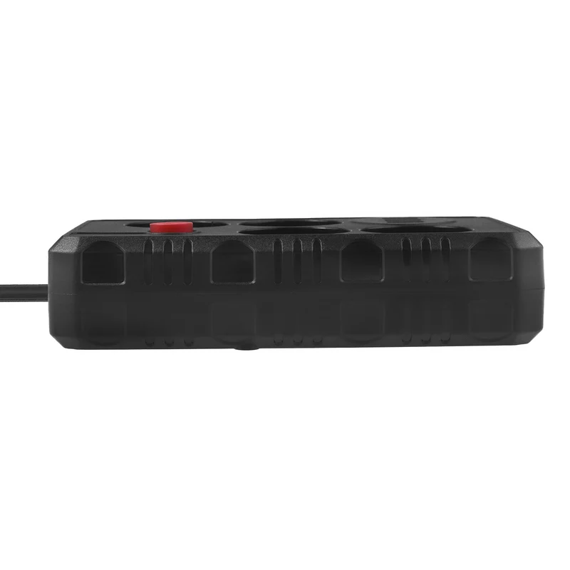 Maclean grenuttag, förlängningskabel 4 uttag + 3xUSB, 110-240V AC 50/60Hz, 2,1A max 2500W, 1,5m, svart, MCE392 B