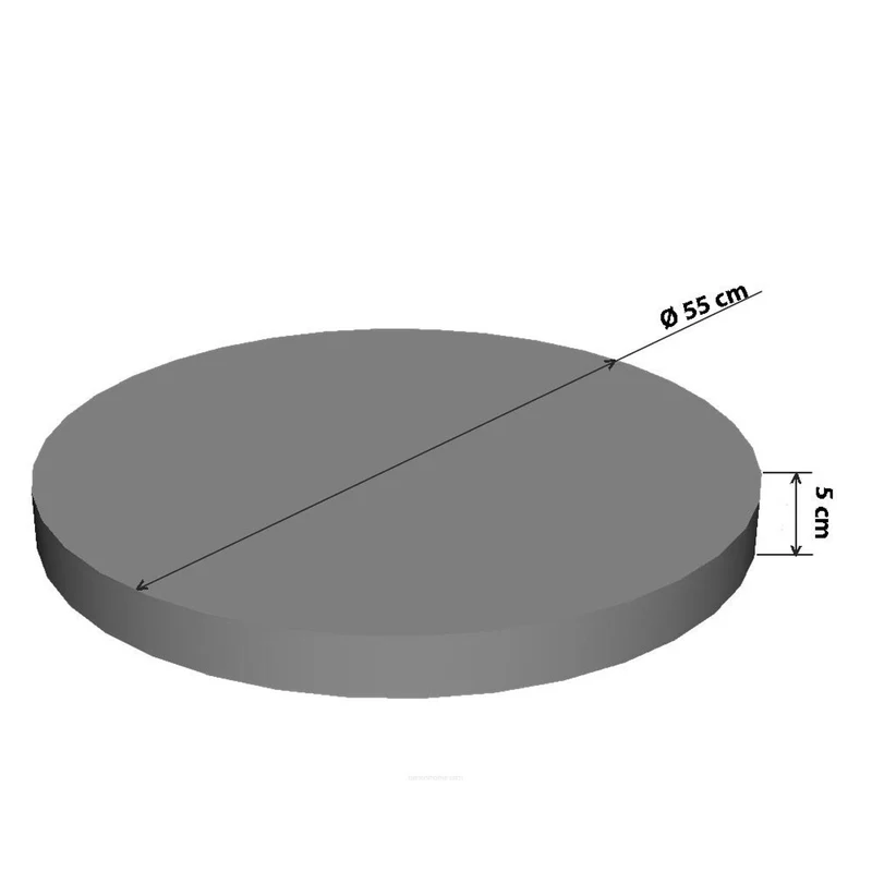 Bertoni kattbädd / madrass, i elastiskt skum, diameter 55 cm, Mouse design, Ring