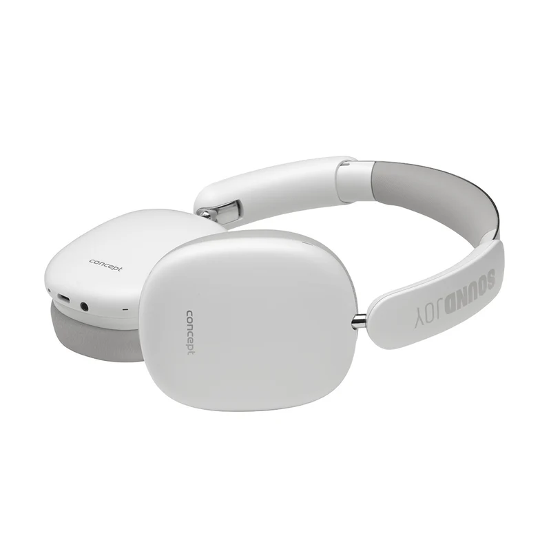 Concept SoundJoy trådlösa in-ear hörlurar, upp till 70 timmars uppspelningstid, Bluetooth 5.4, snabbladdning, aktiv brusreducering upp till 33dB, vit, HS4061