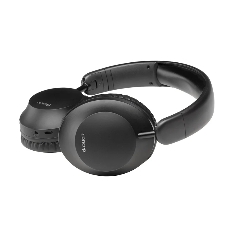 Concept SoundJoy trådlösa in-ear hörlurar, upp till 45 timmars uppspelningstid, Bluetooth 6.0, snabbladdning, aktiv brusreducering upp till 18dB, svart, HS4080