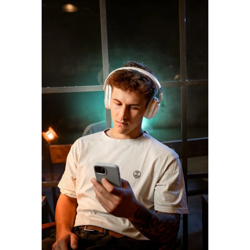 Concept SoundJoy trådlösa in-ear hörlurar, upp till 45 timmars uppspelningstid, Bluetooth 6.0, snabbladdning, aktiv brusreducering upp till 18dB, vit, HS4081