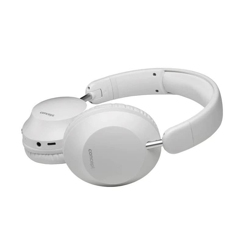 Concept SoundJoy trådlösa in-ear hörlurar, upp till 45 timmars uppspelningstid, Bluetooth 6.0, snabbladdning, aktiv brusreducering upp till 18dB, vit, HS4081