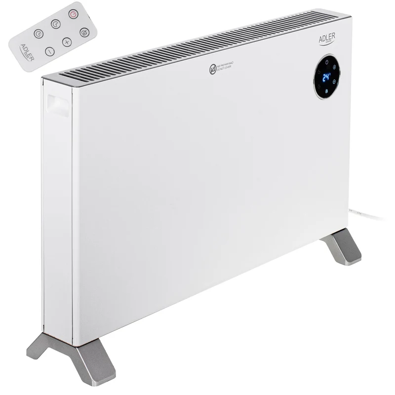 Värmekonvektor Adler, LED-display, fjärrkontroll, 3 värmenivåer, termostat, max 2000W, AD 7752