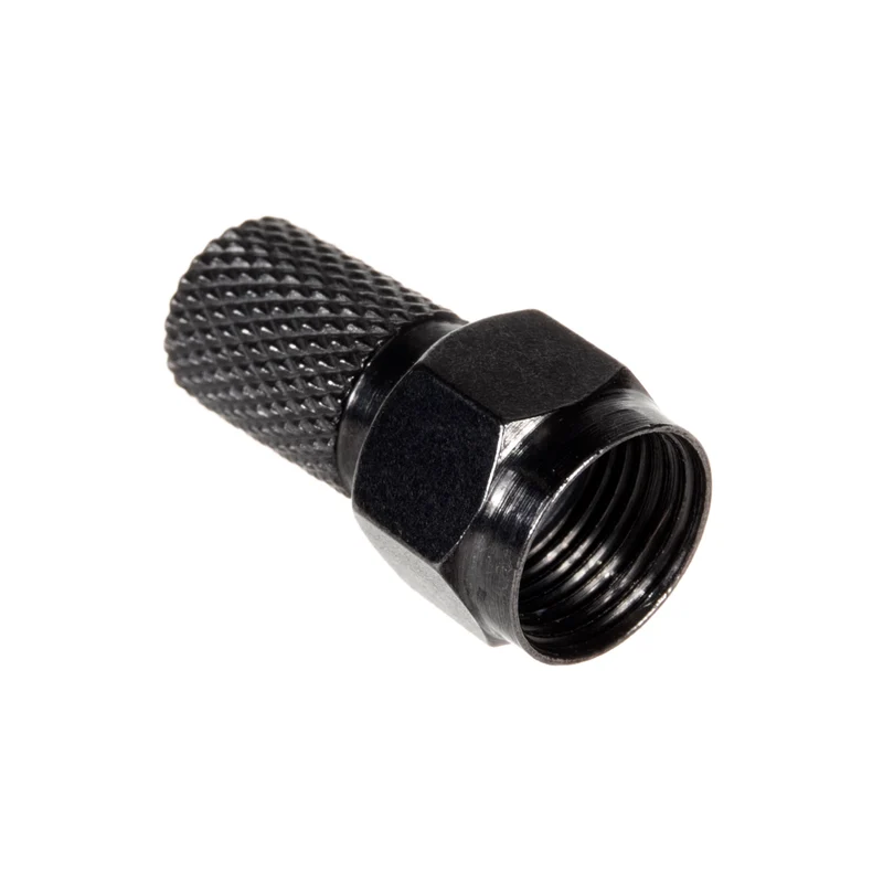 10x Maclean satellit F-plugg, TV-system, RG5.9, RG6, 6,8mm, nickel med tätning, professionell, svart, MCTV-903