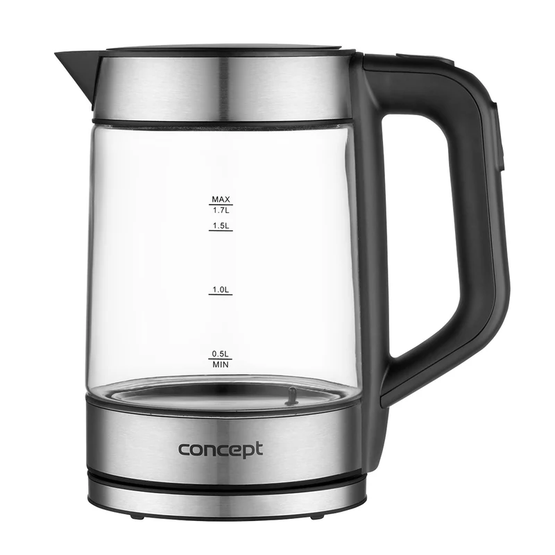 1.7L Concept vattenkokare i glas med temperaturkontroll RK4067