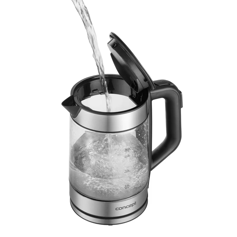 1.7L Concept vattenkokare i glas med temperaturkontroll RK4067