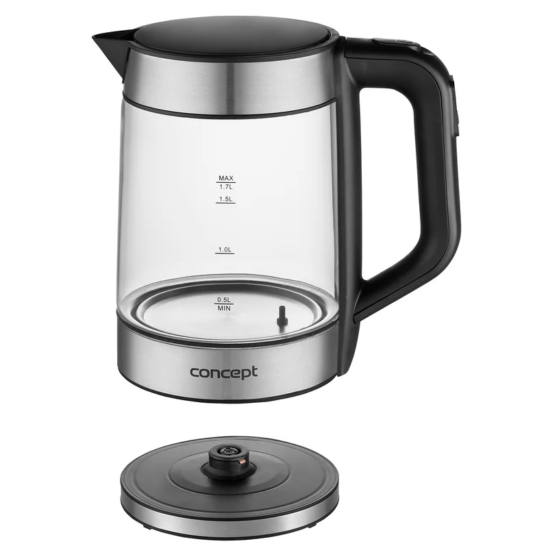 1.7L Concept vattenkokare i glas med temperaturkontroll RK4067