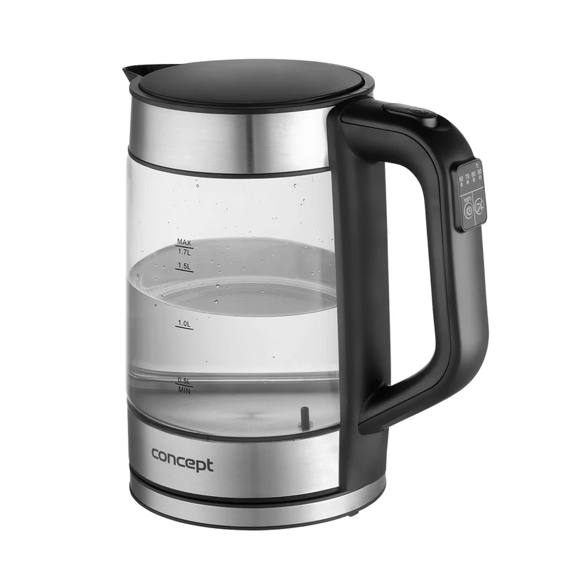 1.7L Concept vattenkokare i glas med temperaturkontroll RK4067