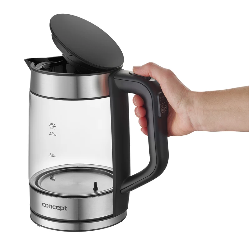 1.7L Concept vattenkokare i glas med temperaturkontroll RK4067