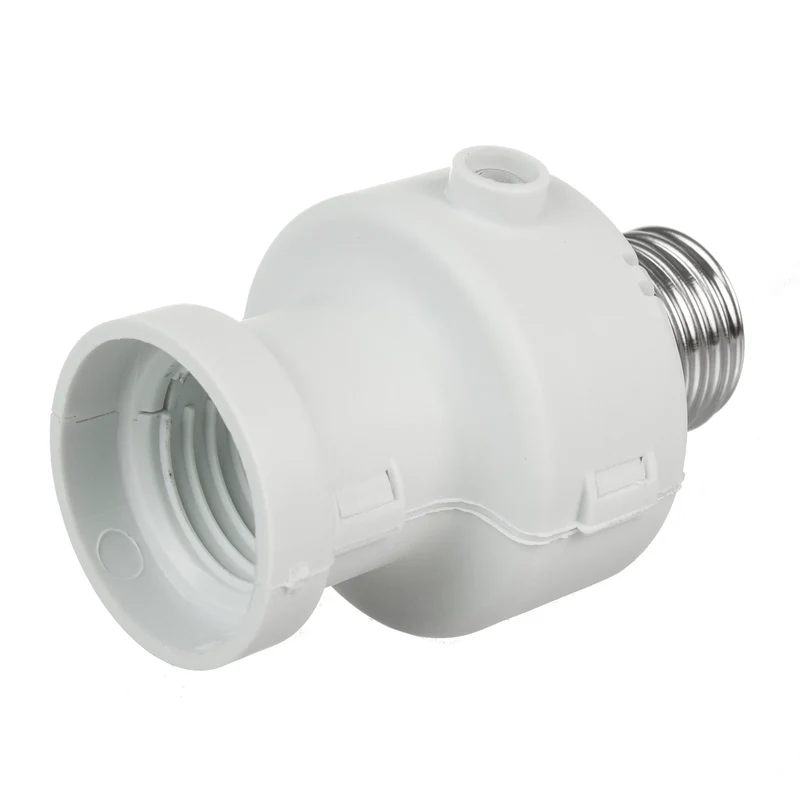 Maclean glödlampshållare, E27, max. 100W, med skymningssensor, timer, vit, MCE21W, 2 st
