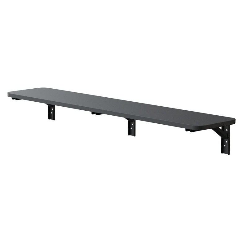 Maclean Hopfällbar hylla/topp, svart, 100x20 cm, max. 50 kg, MC-129 B