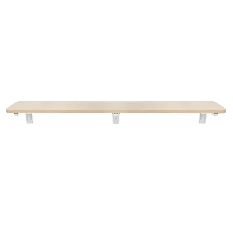 Fällbart hyllplan/skiva Maclean, ljus träfärg, 100x20 cm, max.50 kg, MC-129 WD