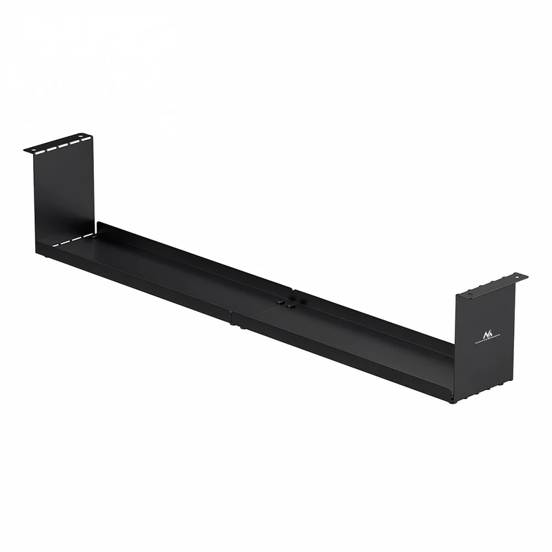 Maclean kompakt kabelhanterare under skrivbord, max. belastning 5 kg, svart, MC-107 B