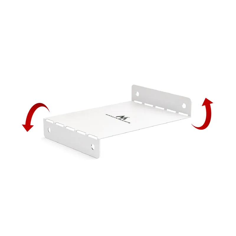 Maclean kompakt kabelhanterare under skrivbord, max. belastning 5 kg, vit, MC-107 W