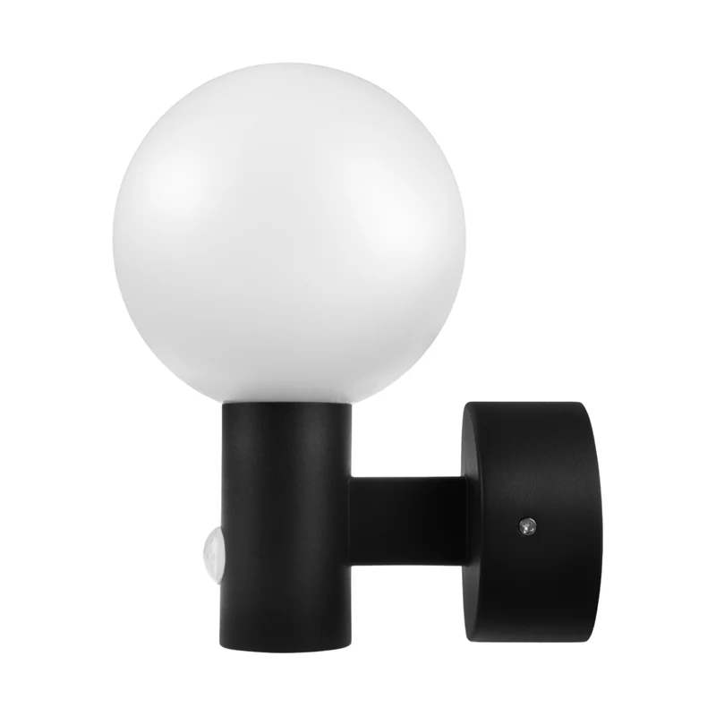 Maclean rörelsesensor LED-lampa, PIR rörelsesensor, svart, 15W, IP65, 1600lm, neutralvit (4000K) MCE515 B, 2 st