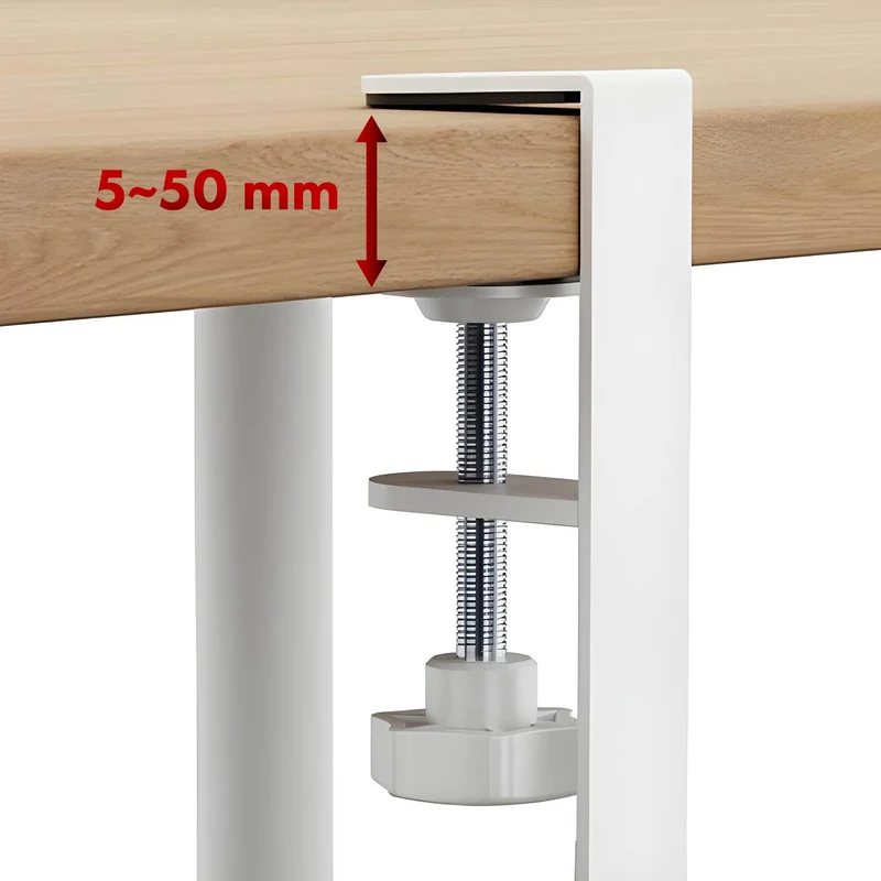 Maclean kabelhanterare under skrivbord, max. belastning 5 kg, max. 728 mm, 2 nivåer, vit, MC-102 W