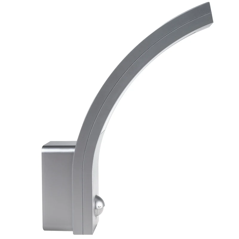 Maclean rörelsesensor LED-lampa, PIR rörelsesensor, silver, 10W, IP54, 750lm, neutralvit (4000K) MCE244 S, 2 st