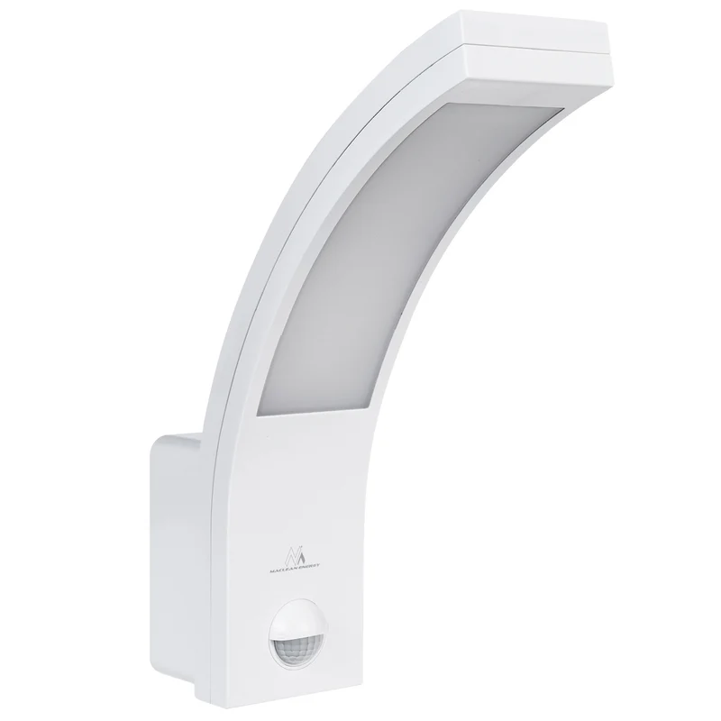 Maclean rörelsesensor LED-lampa, PIR rörelsesensor, vit, 10W, IP54, 750lm, neutralvit (4000K) MCE244 W