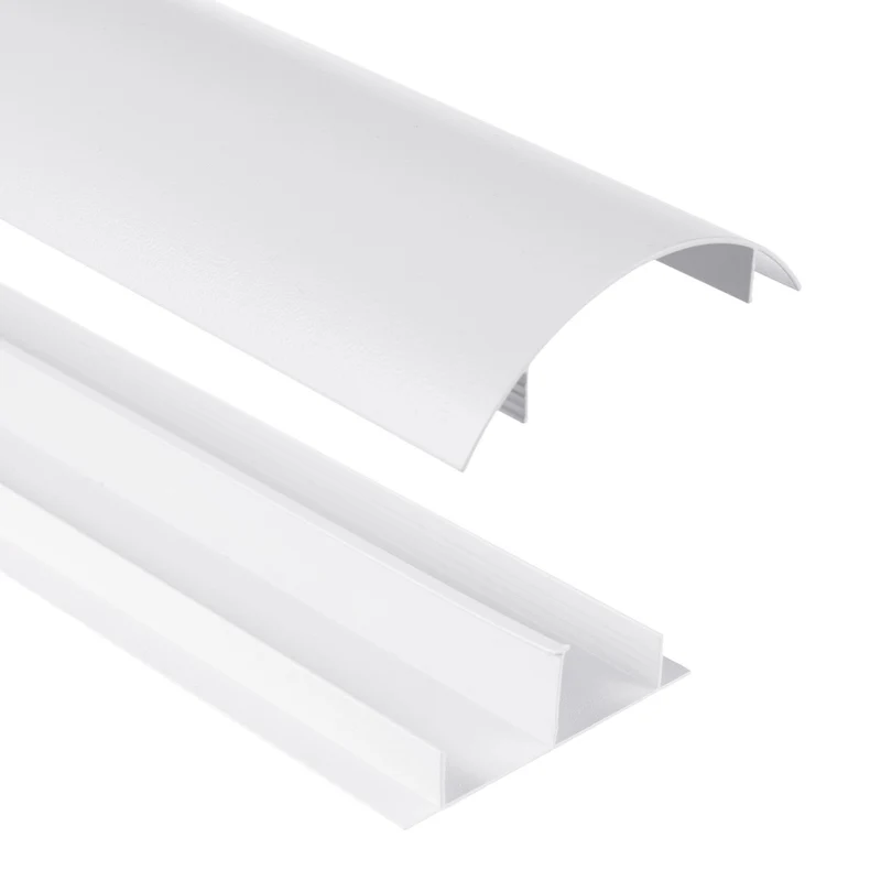 Maclean kabelskyddslist i aluminium, 62x20x750 mm, vit, MC-814 W