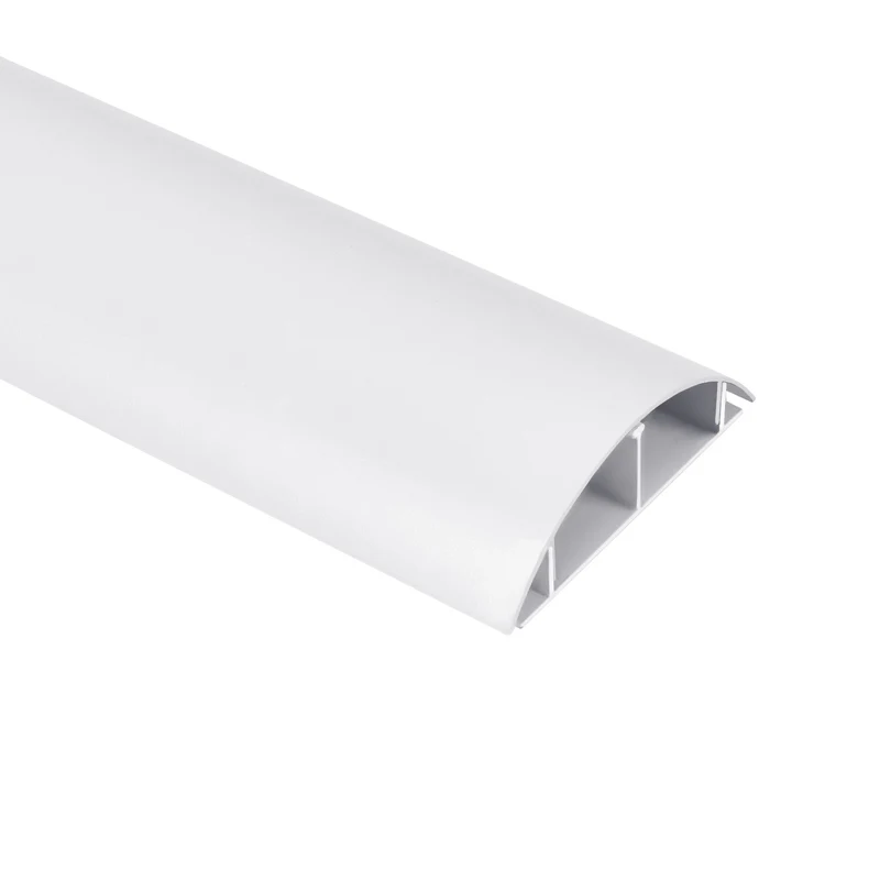 Maclean kabelskyddslist i aluminium, 62x20x750 mm, vit, MC-814 W
