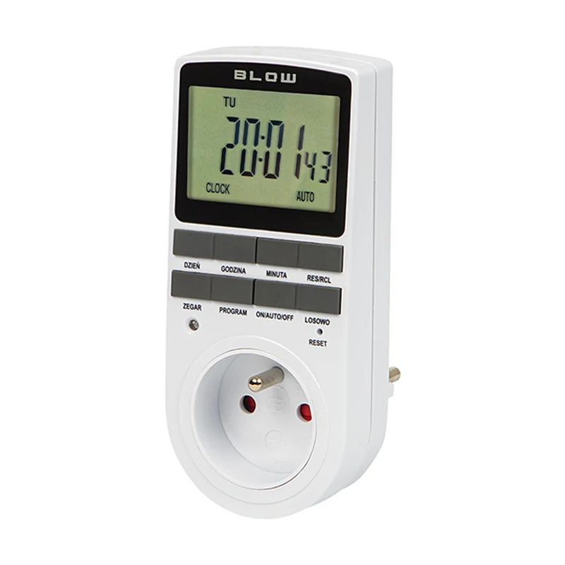 Blow digital timer programmer, LCD-display, noggrannhet +/- 1 minut per månad, 16 olika funktionskombinationer, 72-016#
