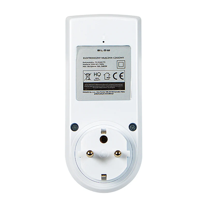 Blow digital timer programmer, LCD-display, noggrannhet +/- 1 minut per månad, 16 olika funktionskombinationer, 72-016#