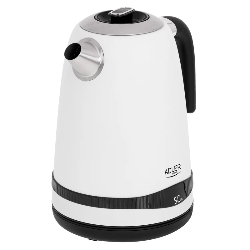 Adler vattenkokare, trådlös, LCD-display, 2200 W, 1,7 l, AD 1295w