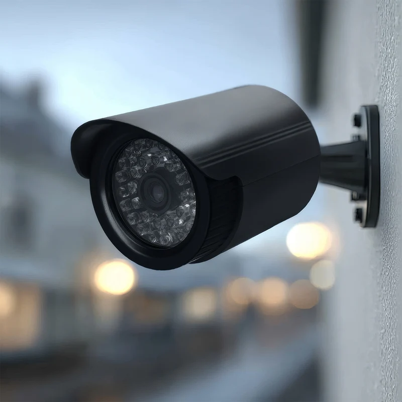 Attrapp av tubkamera, IR-LED-dioder, svart, strömförsörjning 2xAA (ingår ej), ABS, IR1800 B