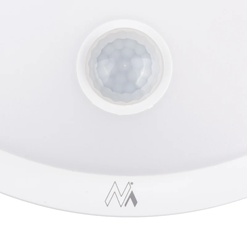 LED-lampa med rörelsesensor Maclean, PIR-sensor, vit, 10 W, IP65, 1000 lm, neutral färg, MCE525 W