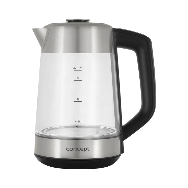 Concept 1,7L vattenkokare i glas med temperaturkontroll och bryggare RK4190