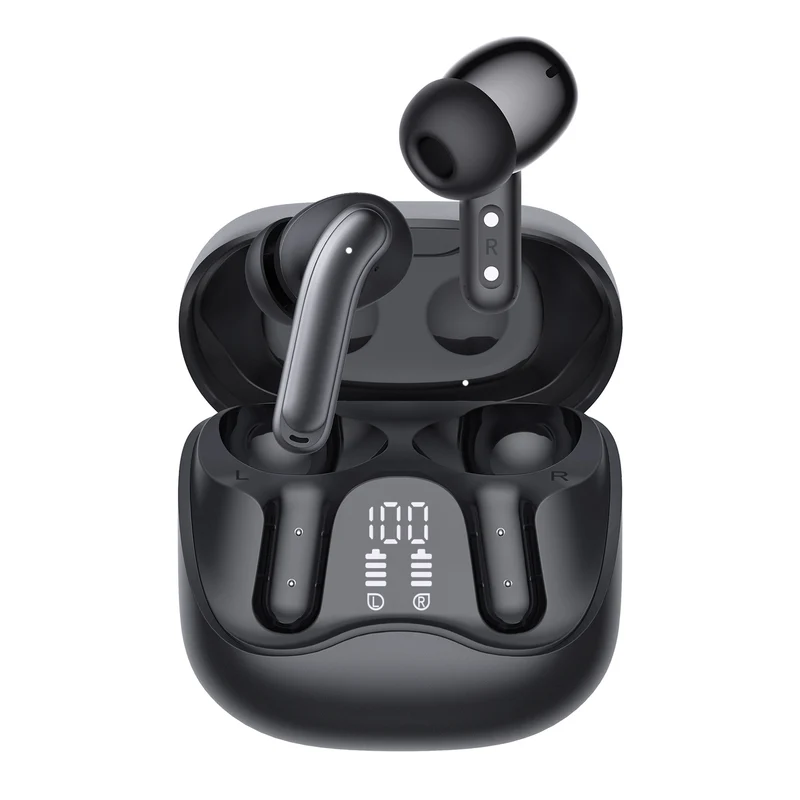 Audiocore trådlösa hörlurar, hybrid ANC, ENC, 6 mikrofoner, laddningsfodral, Tuya, AC591 PRO