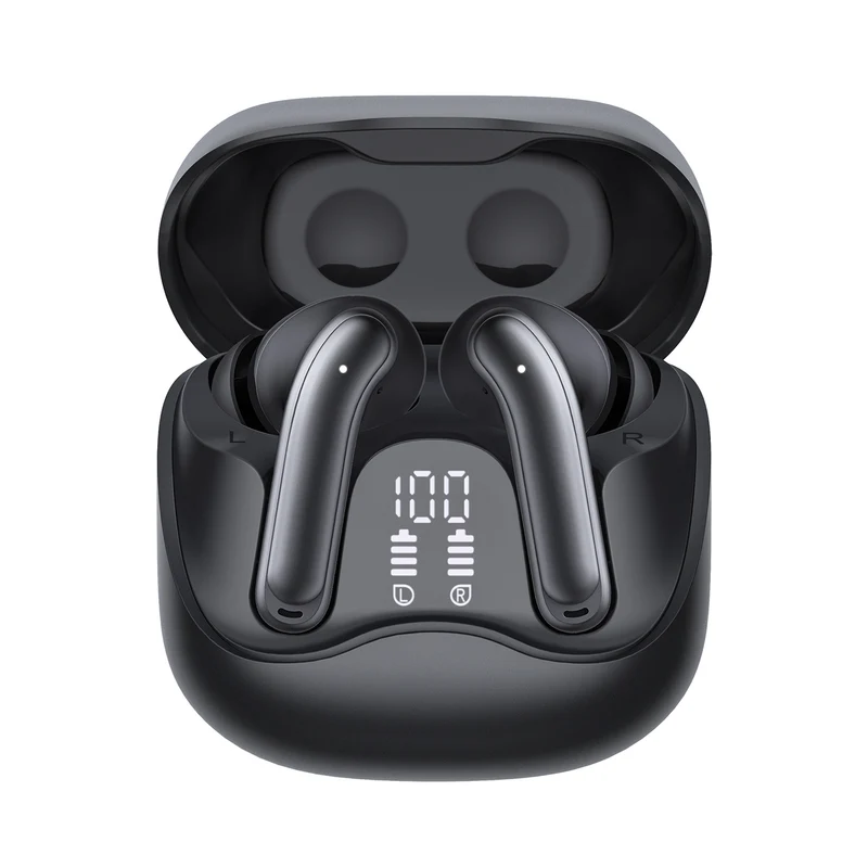 Audiocore trådlösa hörlurar, hybrid ANC, ENC, 6 mikrofoner, laddningsfodral, Tuya, AC591 PRO