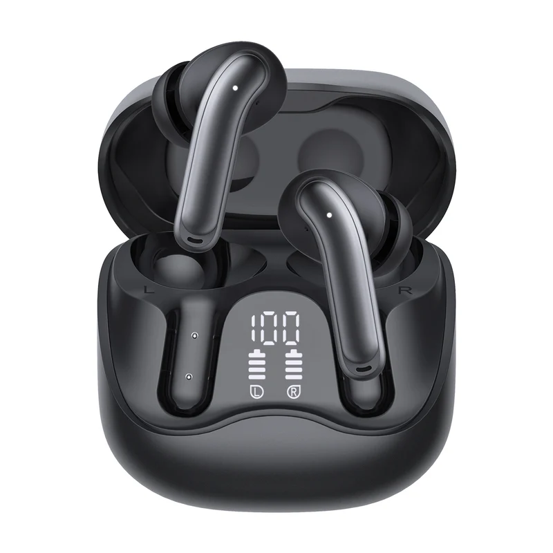Audiocore trådlösa hörlurar, hybrid ANC, ENC, 6 mikrofoner, laddningsfodral, Tuya, AC591 PRO