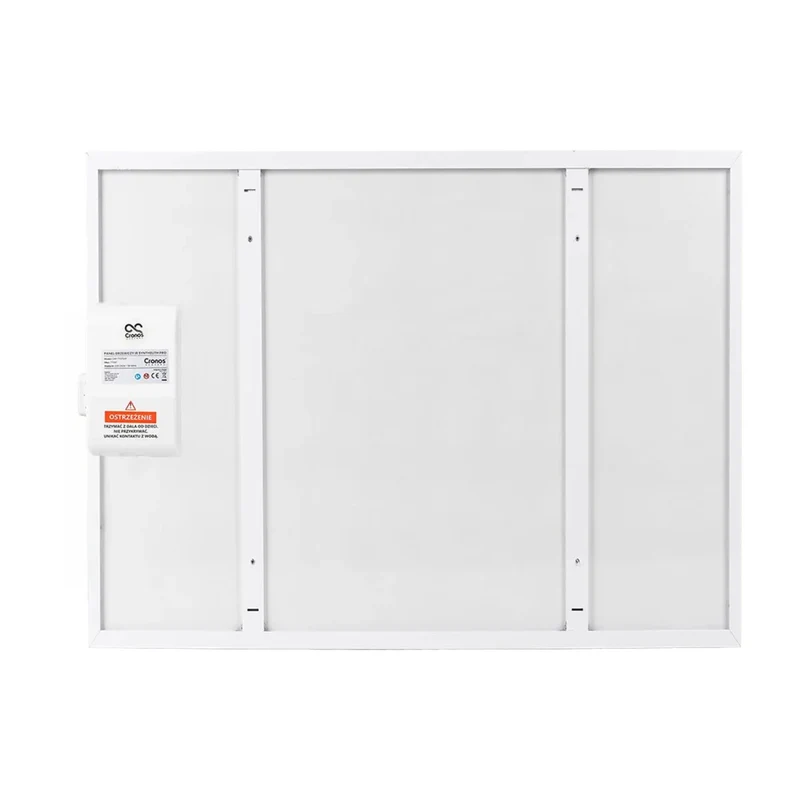 Cronos infravärmare, 500W, vit, allergivänlig, ultratunn, matt yta, värmer upp till 14m2, Synthelith PRO CRP-500TWP Vit