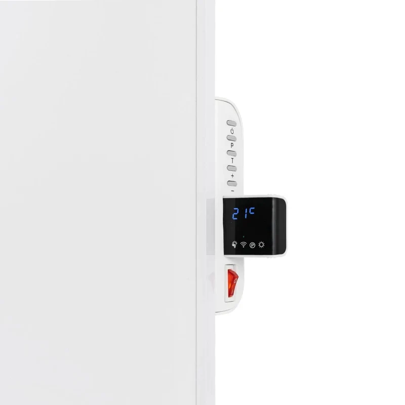 Cronos infravärmare, 500W, vit, allergivänlig, ultratunn, matt yta, värmer upp till 14m2, Synthelith PRO CRP-500TWP Vit