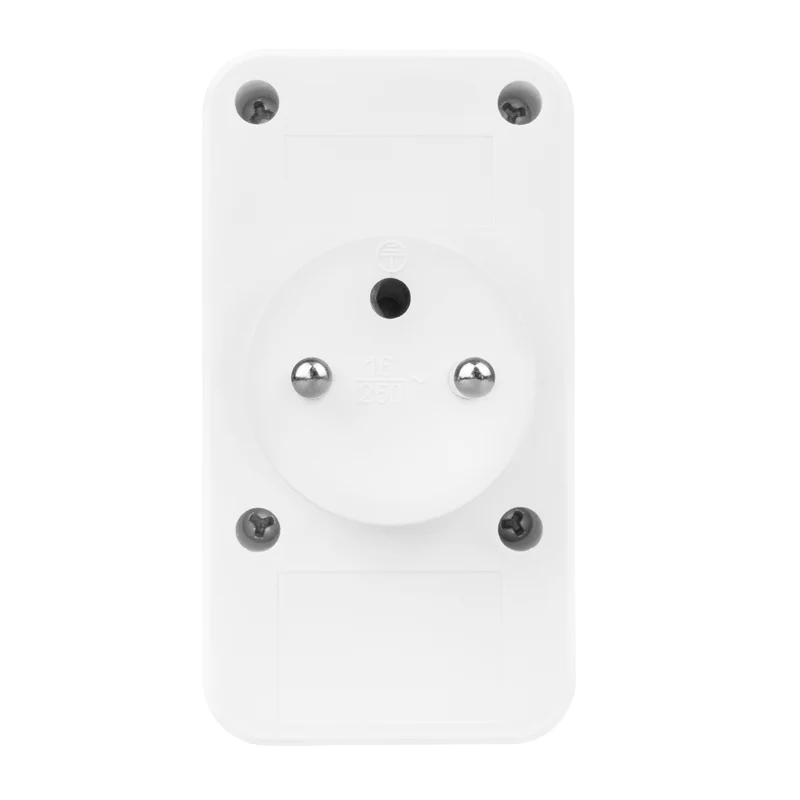 Maclean strömuttag x2 + 4xUSB, splitter med 2 uttag, 2xUSB A, 2xUSB C PD 20W, 1x16A + 1x6A, MCE249 F/W, 3 st