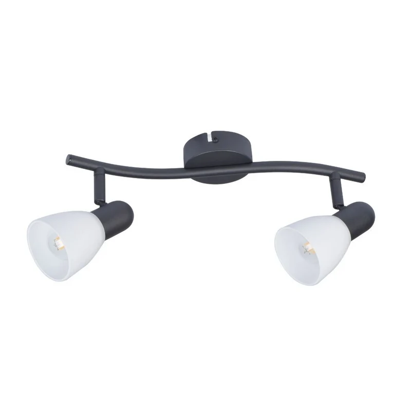 Rabalux taklampa, spot, 2x E14 glödtråd, IP20, svart, Soma