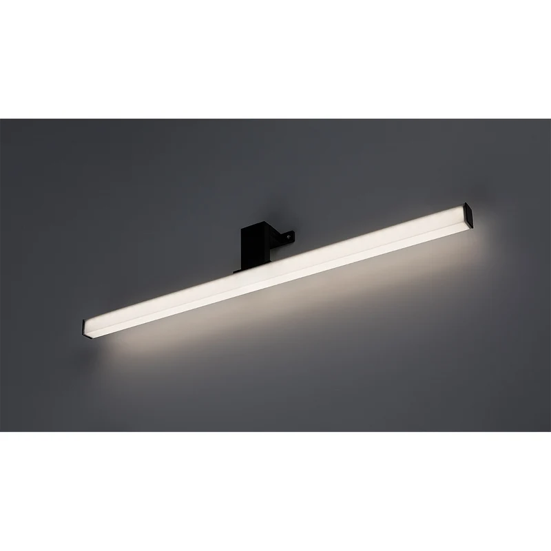 Rabalux badrumslampa, effekt 9W, naturvit 4000K, IP44. svart, Oliro