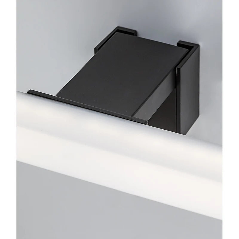 Rabalux badrumslampa, effekt 9W, naturvit 4000K, IP44. svart, Oliro