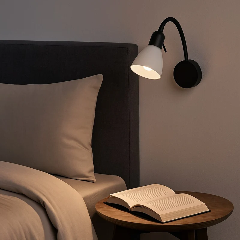 Rabalux vägglampa, spot, E14 glödtråd, IP20, svart, Soma