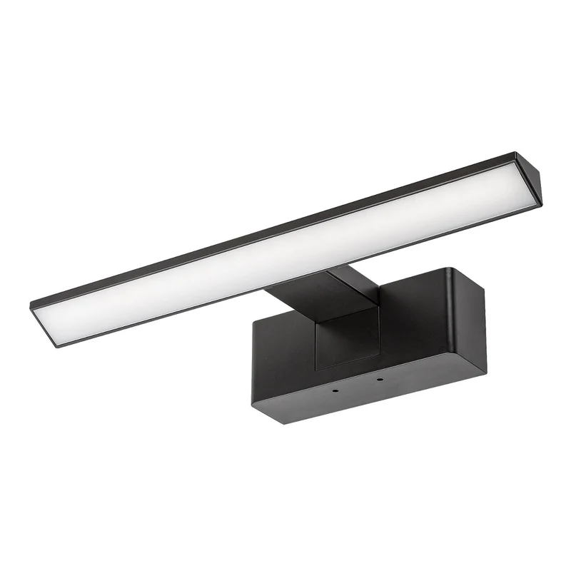 Rabalux badrumslampa, effekt 6W, naturvit 4000K, IP44. svart, Loric