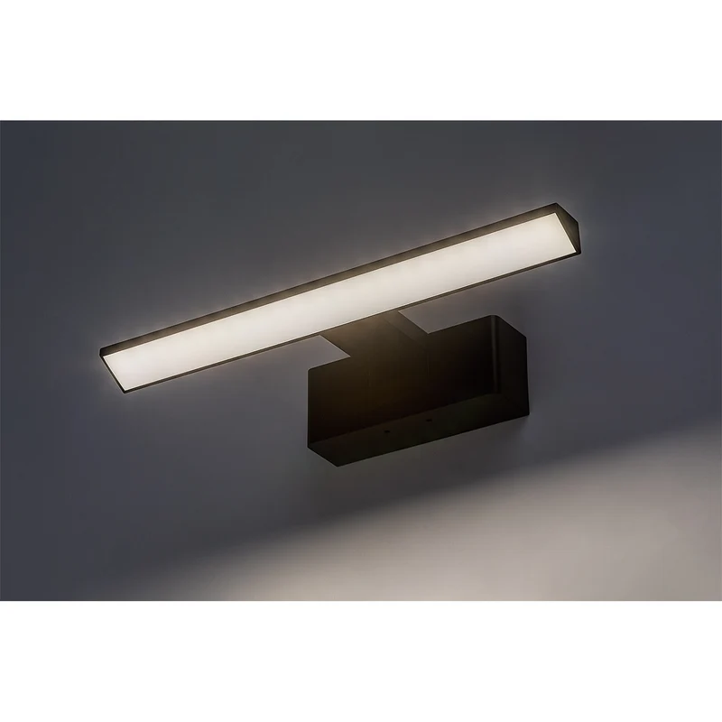 Rabalux badrumslampa, effekt 6W, naturvit 4000K, IP44. svart, Loric