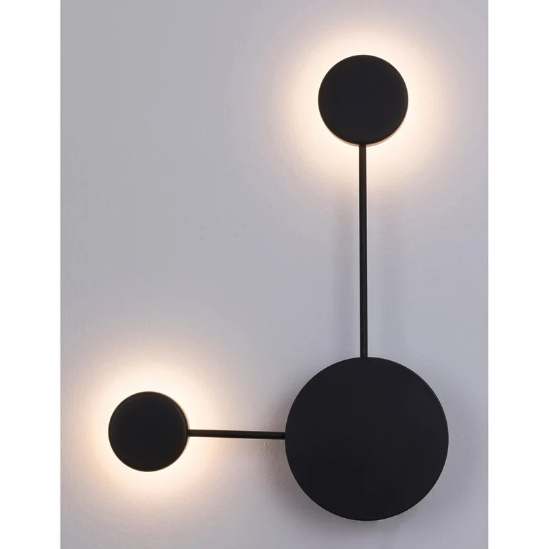 Amadeo LED 7W svart 6258 vägglampa med en färgtemperatur på 4000 K