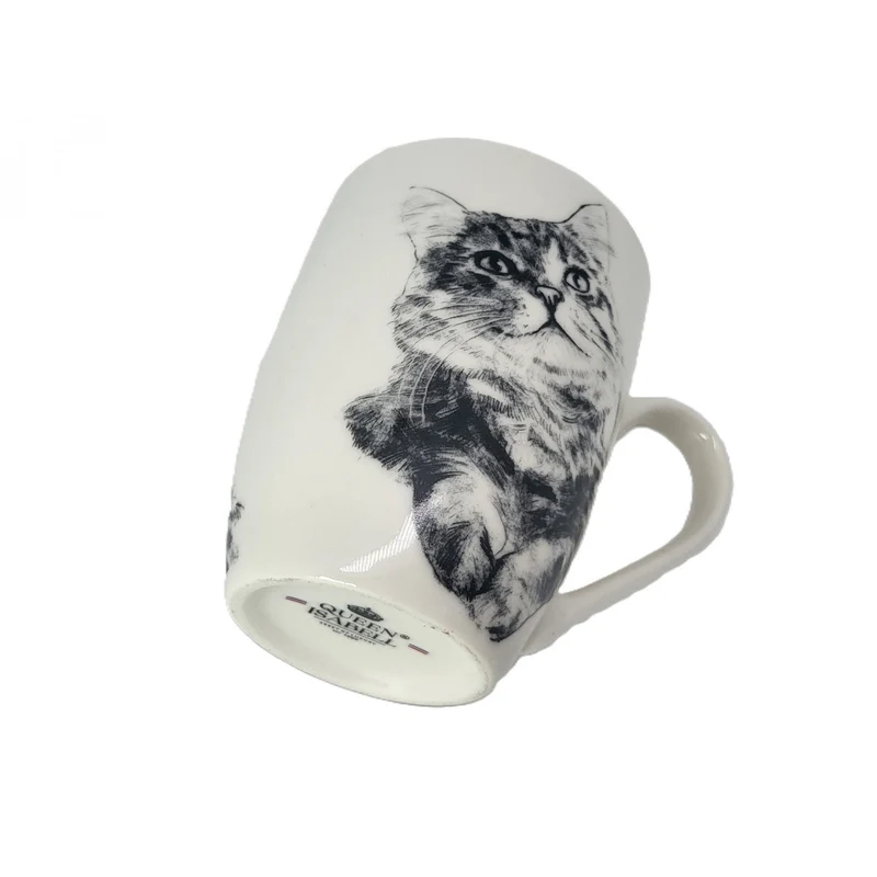 Drottning Isabel porslinsmugg, sibirisk katt, 350ml, Q1-05201