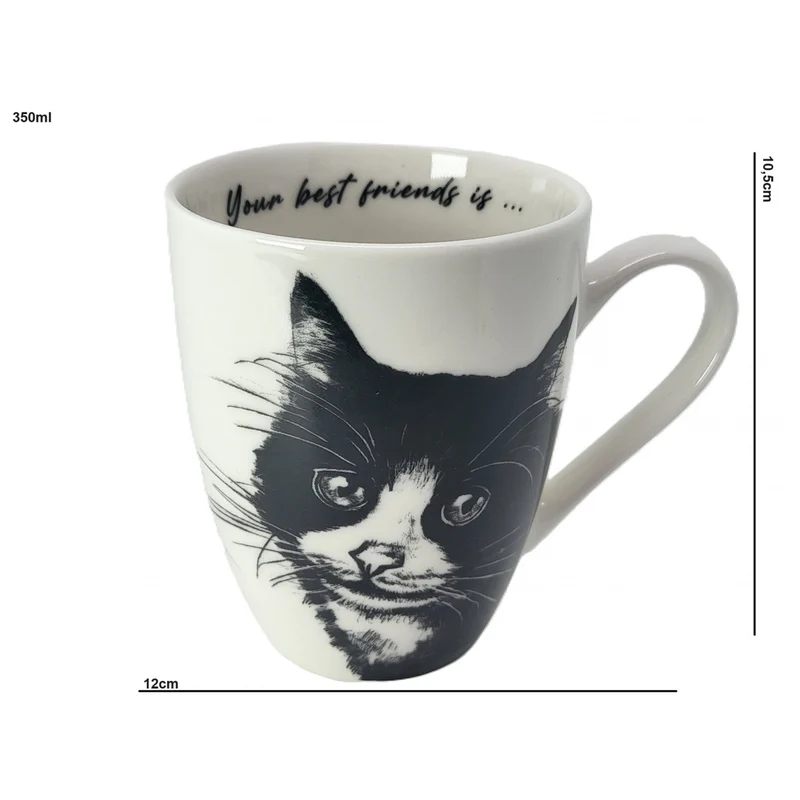 Drottning Isabel porslinsmugg, europeisk katt, 350ml, Q1-05218