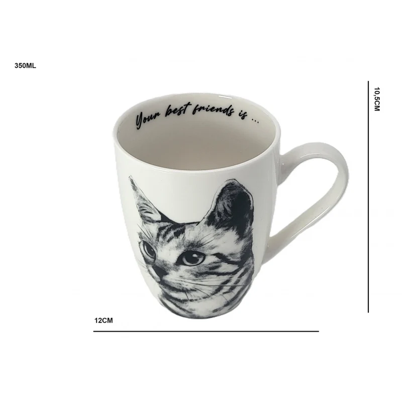 Drottning Isabel porslinsmugg, Sokake katt, 350 ml, Q1-05218