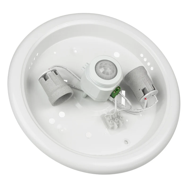 Plafond med PIR-sensor Maclean, tak, med LED-ljuskälla, 2x max. 40W, E27, 220-240V~ 50/60Hz, MCE324 + 2xMCE268