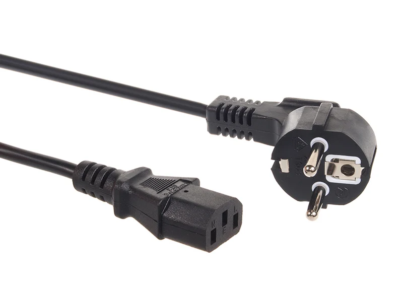 Maclean strömkabel, 3 stift, IEC C13, EU-kontakt, 1,5m, MCTV-691