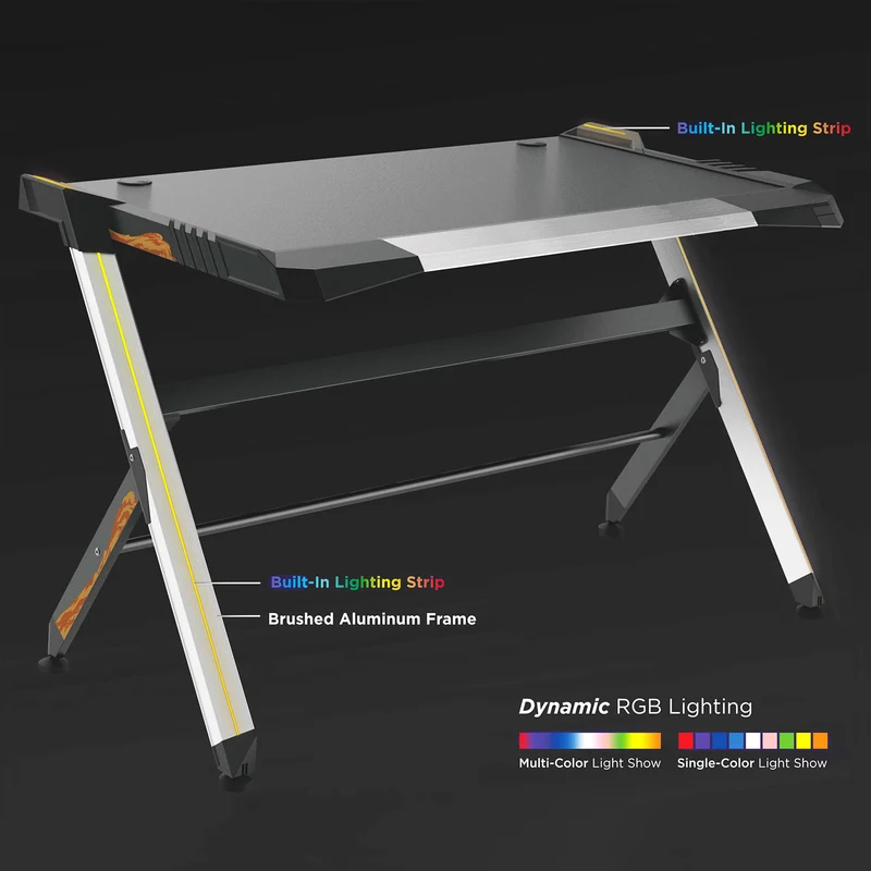 Spelbord svart stor RGB Led NanoRS RS150 50 kg max, höjd 780 mm