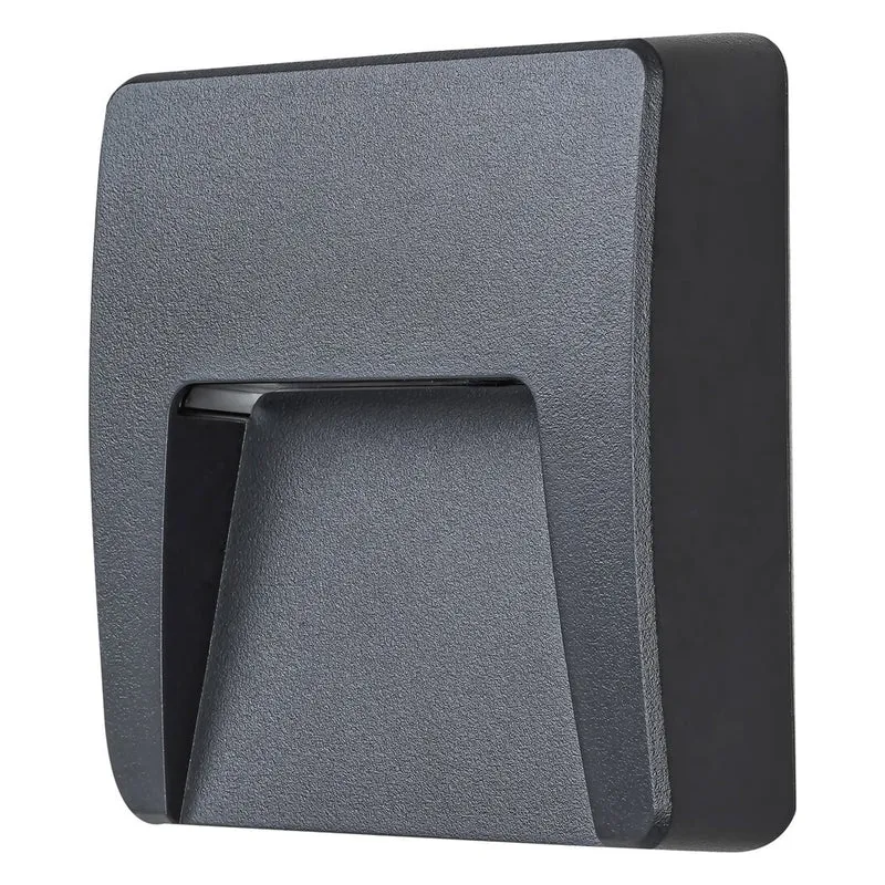 Rabalux vägglampa, utomhus, IP65, LED 3W, antracit, Trento